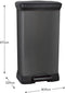 Curver Decobin - Pedaalemmer - 50 l - Zwart Metallic