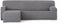 Hoes voor chaise longue met korte armleuning links Eysa TROYA Grijs 170 x 110 x 310 cm