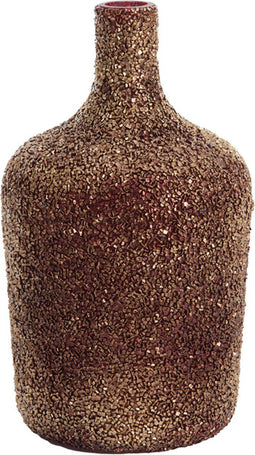 Light&living Vaas Ø16x29 cm ABIGI glas bordeaux goud