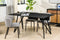 Furntastik Eetkamertafel, 160x90 cm, B340 zwart
