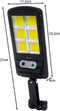 Izoxis Solar Straatlantaarn 120 COB LEDs - Duurzame Buitenverlichting