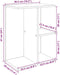vidaXL - Nachtkastje - 46,5x29x61 - cm - bewerkt - hout - oud - houtkleurig