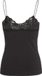 PIECES PCTOLOA SINGLET NOOS - Dames Onderhemd - Spaghettibandjes met kanten detail - Maat 36-38
