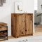 vidaXL - Schoenenkast - 59x35x70 - cm - bewerkt - hout - oud - houtkleurig