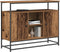 vidaXL - Dressoir - Oud - Hout - 100x35x80 - cm - Samengesteld - Hout - en - Staal