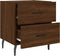 vidaXL - Nachtkastje - 40x35x47,5 - cm - bewerkt - hout - bruin - eikenkleur