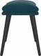 vidaXL - Voetenbank - 45x29,5x35 - cm - fluweel - blauw