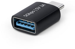Startech.com USB-C naar USB-A Adapter - USB 5Gbps - Compacte M/F - Zwart