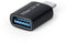 Startech.com USB-C naar USB-A Adapter - USB 5Gbps - Compacte M/F - Zwart