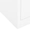 vidaXL - Kantoorkast - 90x40x102 - cm - staal - wit