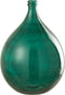 J-Line vaas Lissabon - glas - groen - 56 cm hoog
