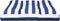 vidaXL - Palletkussen - gestreept - 80x80x12 - cm - stof - blauw - en - wit