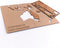 MiMi Innovations® Luxe Houten Wereldkaart - Muurdecoratie - True Puzzel - 100x60 cm/39.4x23.6 inch - Bruin