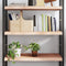 vidaXL - Wandschap - 80x50x(2-6) - cm - onbehandeld - massief - eikenhout