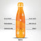 IZY Bottles - KNVB Drinkfles 500 ml inclusief Stickers - Roestvast Staal - Oranje