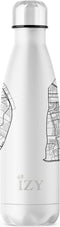 IZY Drinkfles - Amsterdam - Inclusief donatie - Waterfles - Thermosbeker - RVS - 12 uur lang warm - 500 ml
