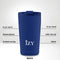 IZY Drinkfles - Blauw - Inclusief donatie - Koffiebeker to go - Thermosbeker - RVS - 6 uur lang warm - 350 ml