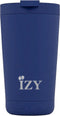 IZY Drinkfles - Blauw - Inclusief donatie - Koffiebeker to go - Thermosbeker - RVS - 6 uur lang warm - 350 ml