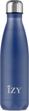 IZY Drinkfles - Blauw - Inclusief donatie - Waterfles - Thermosbeker - RVS - 12 uur lang warm - 500 ml