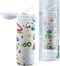 IZY Drinkfles - Kinderbeker - Blauw - Inclusief donatie - Waterfles met Rietje - Thermosbeker - RVS - 6 uur lang warm - 350 ml