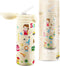 IZY Drinkfles - Kinderbeker - Geel - Inclusief donatie - Waterfles met Rietje - Thermosbeker - RVS - 6 uur lang warm - 350 ml