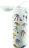 IZY Drinkfles - Kinderbeker - Groen - Inclusief donatie - Waterfles met Rietje - Thermosbeker - RVS - 6 uur lang warm - 350 ml