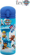 IZY Drinkfles - Kinderbeker - Paw Patrol - Inclusief donatie - Waterfles met Rietje - Thermosbeker - RVS - 6 uur lang warm - 350 ml