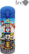 IZY Drinkfles - Kinderbeker - Paw Patrol - Inclusief donatie - Waterfles met Rietje - Thermosbeker - RVS - 6 uur lang warm - 350 ml