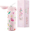 IZY Drinkfles - Kinderbeker - Roze - Inclusief donatie - Waterfles met Rietje - Thermosbeker - RVS - 6 uur lang warm - 350 ml