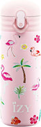 IZY Drinkfles - Kinderbeker - Roze - Inclusief donatie - Waterfles met Rietje - Thermosbeker - RVS - 6 uur lang warm - 350 ml