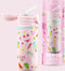 IZY Drinkfles - Kinderbeker - Roze - Inclusief donatie - Waterfles met Rietje - Thermosbeker - RVS - 6 uur lang warm - 350 ml
