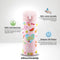 IZY Drinkfles - Kinderbeker - Roze - Inclusief donatie - Waterfles met Rietje - Thermosbeker - RVS - 6 uur lang warm - 350 ml