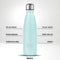 IZY Drinkfles - Licht Blauw - Inclusief donatie - Waterfles - Thermosbeker - RVS - 12 uur lang warm - 500 ml