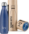 IZY Drinkfles - Marineblauw - Inclusief donatie - Waterfles - Thermosbeker - RVS - 12 uur lang warm - 500 ml