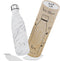 IZY Drinkfles - Marmer - Wit - Inclusief donatie - Waterfles - Thermosbeker - RVS - 12 uur lang warm - 500 ml