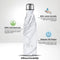IZY Drinkfles - Marmer - Wit - Inclusief donatie - Waterfles - Thermosbeker - RVS - 12 uur lang warm - 500 ml