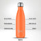 IZY Drinkfles - Oranje - Inclusief donatie - Waterfles - Thermosbeker - RVS - 12 uur lang warm - 500 ml