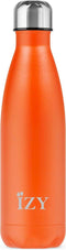 IZY Drinkfles - Oranje - Inclusief donatie - Waterfles - Thermosbeker - RVS - 12 uur lang warm - 500 ml