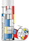 IZY Drinkfles - Prints - Gerrit Rietveld - Inclusief donatie - Waterfles - Thermosbeker - RVS - 12 uur lang warm - Kerstcadeau - 500 ml