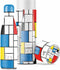 IZY Drinkfles - Prints - Gerrit Rietveld - Inclusief donatie - Waterfles - Thermosbeker - RVS - 12 uur lang warm - Kerstcadeau - 500 ml
