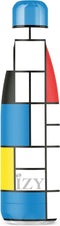 IZY Drinkfles - Prints - Gerrit Rietveld - Inclusief donatie - Waterfles - Thermosbeker - RVS - 12 uur lang warm - Kerstcadeau - 500 ml