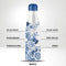 IZY Drinkfles - Prints - Heinen Delfts Blauw - Inclusief donatie - Waterfles - Thermosbeker - RVS - 12 uur lang warm - Kerstcadeau - 500 ml