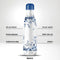 IZY Drinkfles - Prints - Heinen Delfts Blauw - Inclusief donatie - Waterfles - Thermosbeker - RVS - 6 uur lang warm - Kerstcadeau - 500 ml