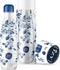 IZY Drinkfles - Prints - Heinen Delfts Blauw - Inclusief donatie - Waterfles - Thermosbeker - RVS - 12 uur lang warm - Kerstcadeau - 500 ml