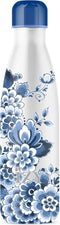 IZY Drinkfles - Prints - Heinen Delfts Blauw - Inclusief donatie - Waterfles - Thermosbeker - RVS - 12 uur lang warm - Kerstcadeau - 500 ml
