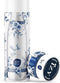 IZY Drinkfles - Prints - Heinen Delfts Blauw - Inclusief donatie - Waterfles - Thermosbeker - RVS - 6 uur lang warm - Kerstcadeau - 500 ml