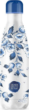 IZY Drinkfles - Prints - Heinen Delfts Blauw - Inclusief donatie - Waterfles - Thermosbeker - RVS - 12 uur lang warm - Kerstcadeau - 500 ml