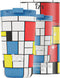 IZY Drinkfles - Prints - Mondriaan - Inclusief donatie - Koffiebeker to go - Thermosbeker - RVS - 6 uur lang warm - 350 ml
