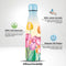 IZY Drinkfles - Prints - Tulpenveld - Inclusief donatie - Waterfles - Thermosbeker - RVS - 12 uur lang warm - 500 ml