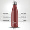IZY Drinkfles - Rood - Inclusief donatie - Waterfles - Thermosbeker - RVS - 12 uur lang warm - 500 ml